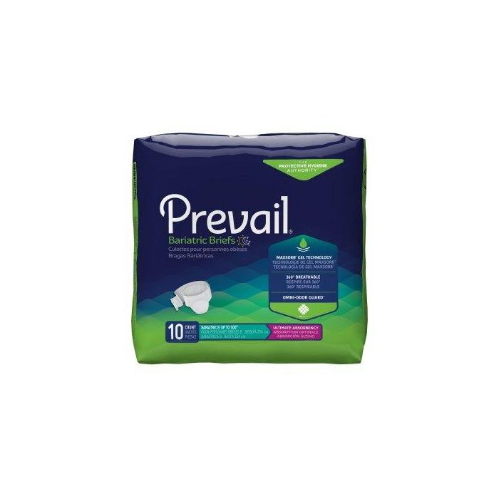 Prevail Bariatric 3XL Adult Diaper Brief for Incontinence - Size: XXX-Large