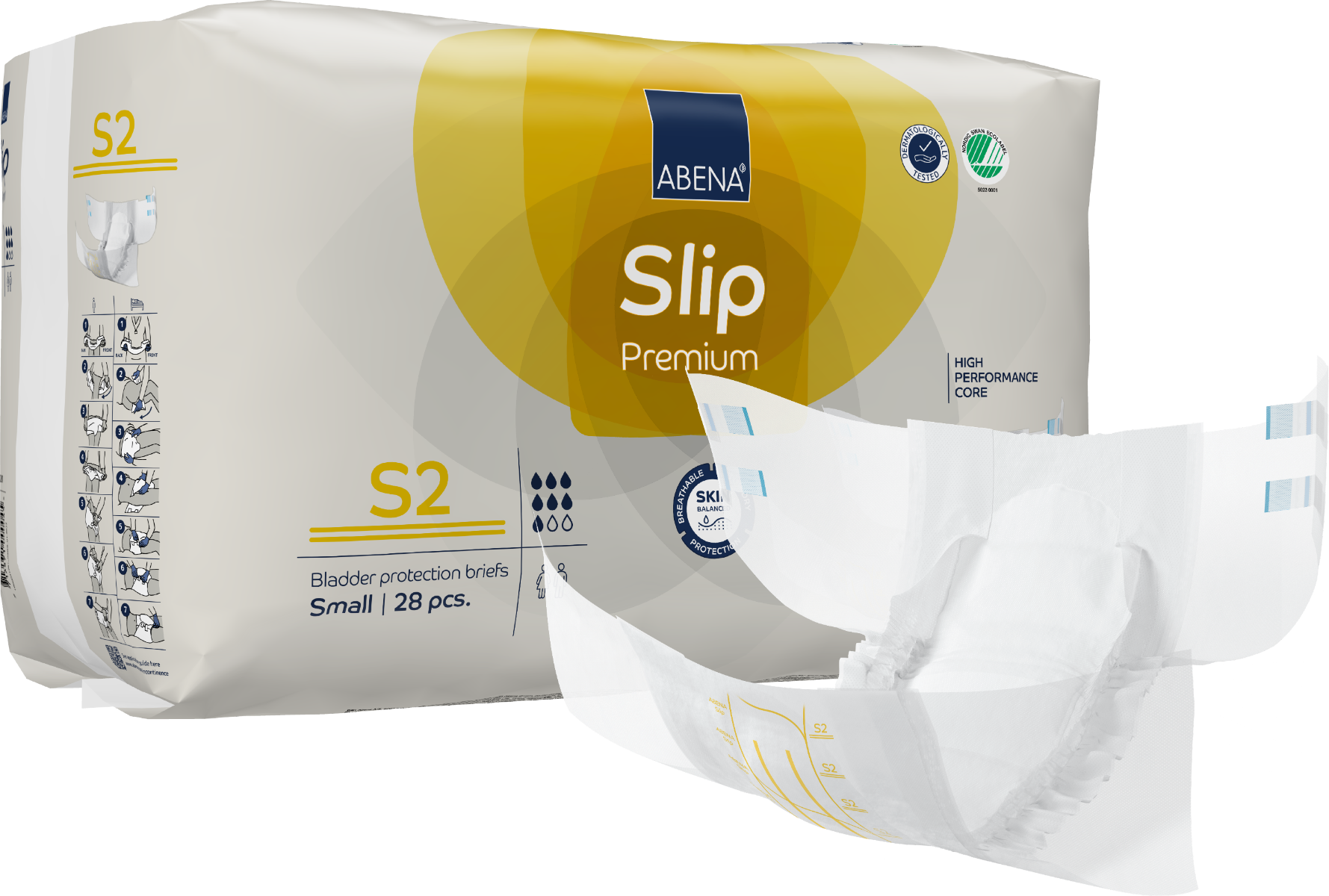 Abena Slip Premium 2 Adult Diaper Brief for Incontinence