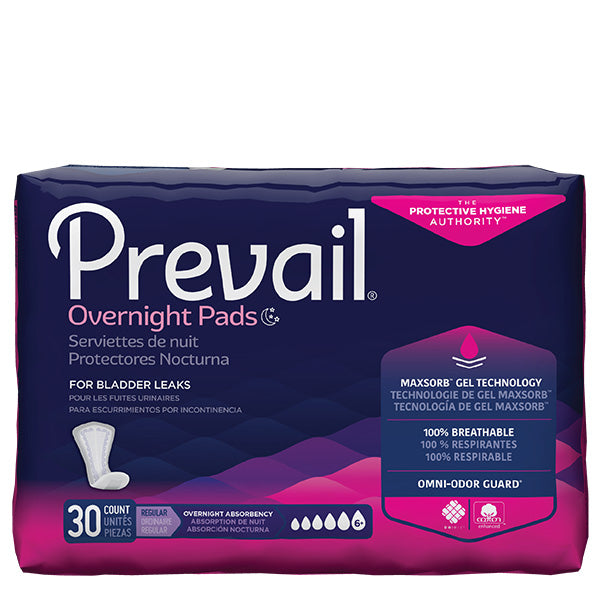 Prevail Overnight Adult Incontinence Bladder Control Pad - 16 Inch