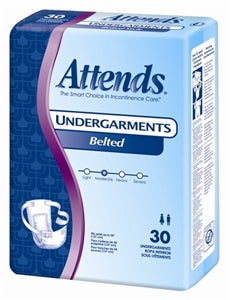 Attends Belted Undergarments Adult Incontinence Bladder Control Pad