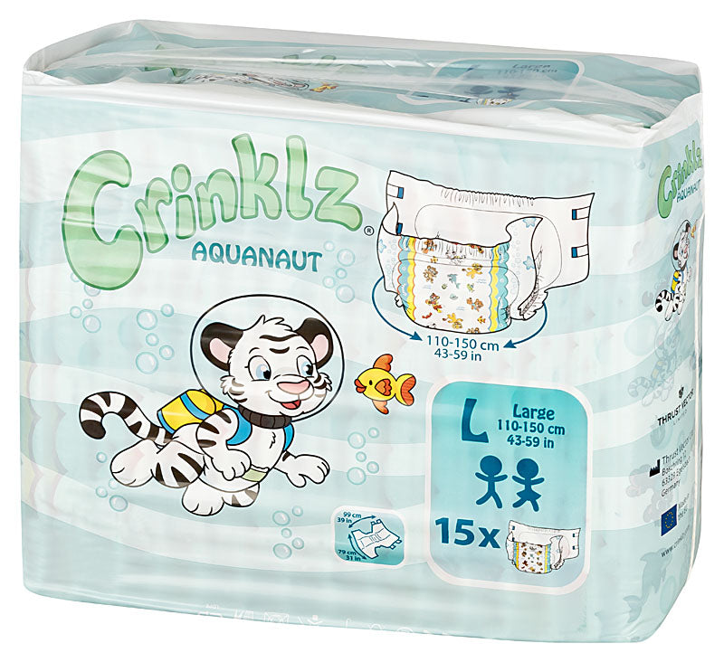 Crinklz (Aquanaut) Adult Diaper Brief for Incontinence