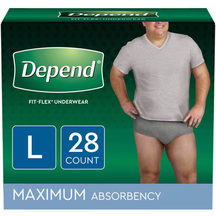 Depend Fit-Flex for Men, Maximum  Adult Incontinence Pullup Diaper