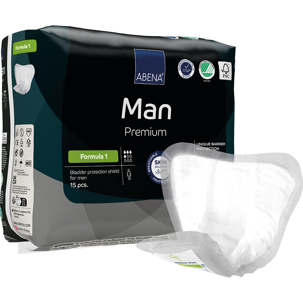 Abena Abri-Man Formula 1 Guards Adult Incontinence Male Guards & Shields