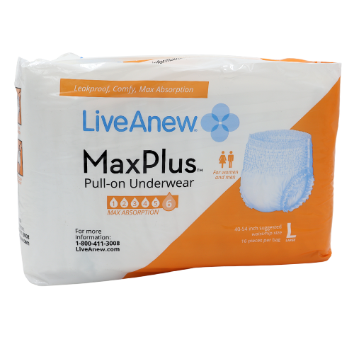 LiveAnew MaxPlus Adult Incontinence Pullup Diaper