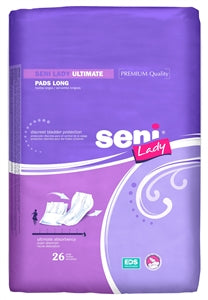 Seni Lady Ultimate Long Overnight Adult Incontinence Bladder Control Pad - 16.5 Inch