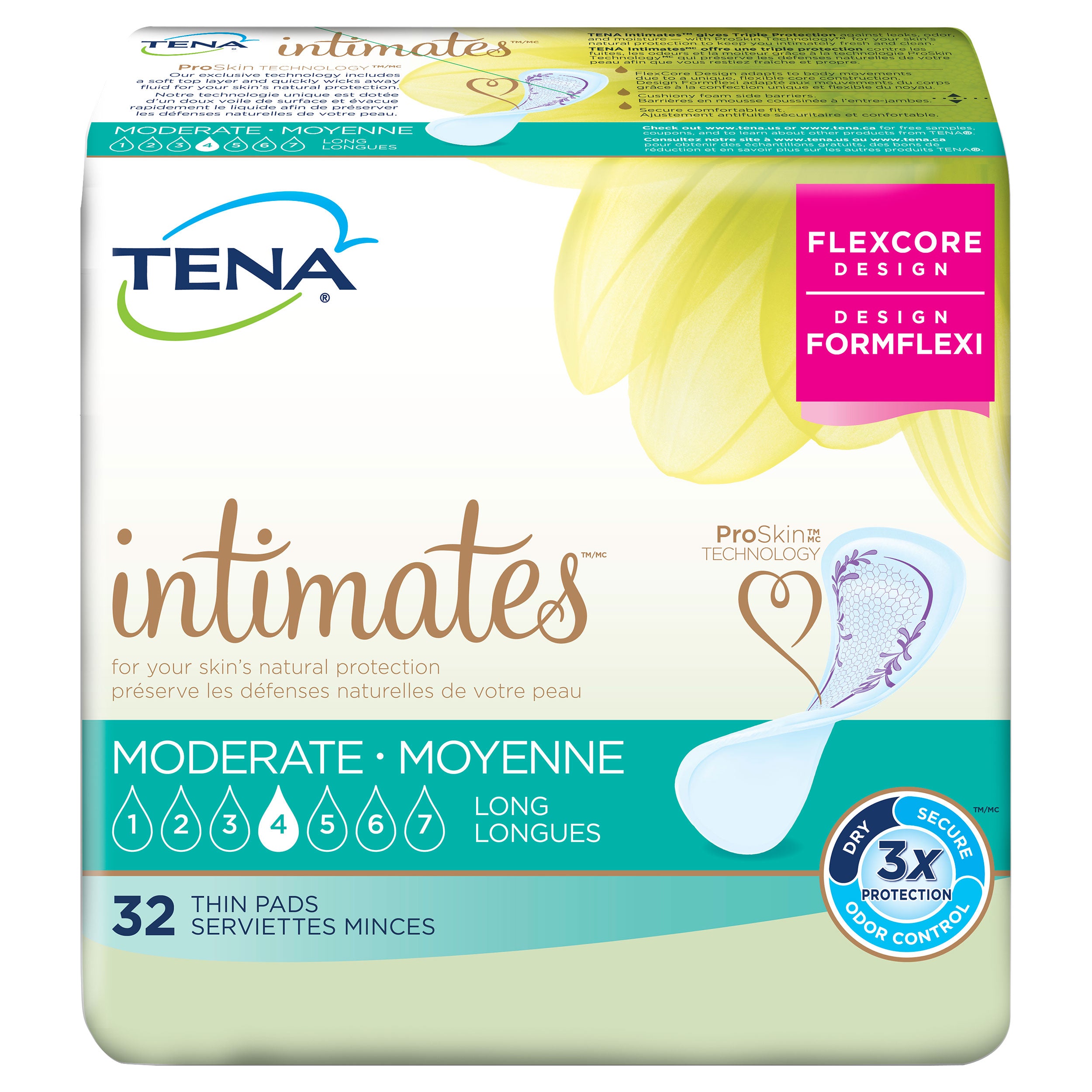 TENA Intimates Moderate Thin Long Adult Incontinence Bladder Control Pad - 13 Inch