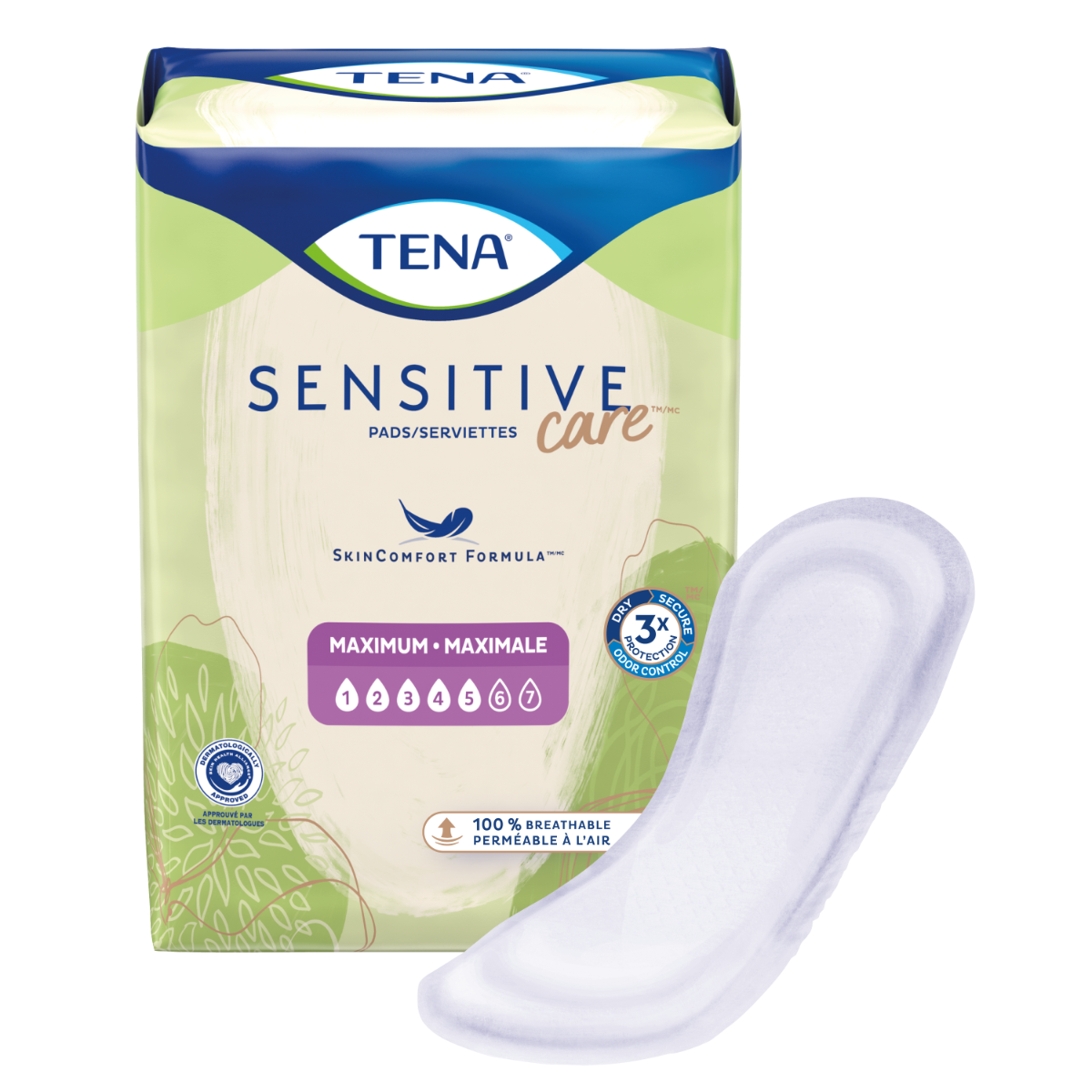 TENA Intimates Maximum Regular Adult Incontinence Bladder Control Pad - 13 Inch