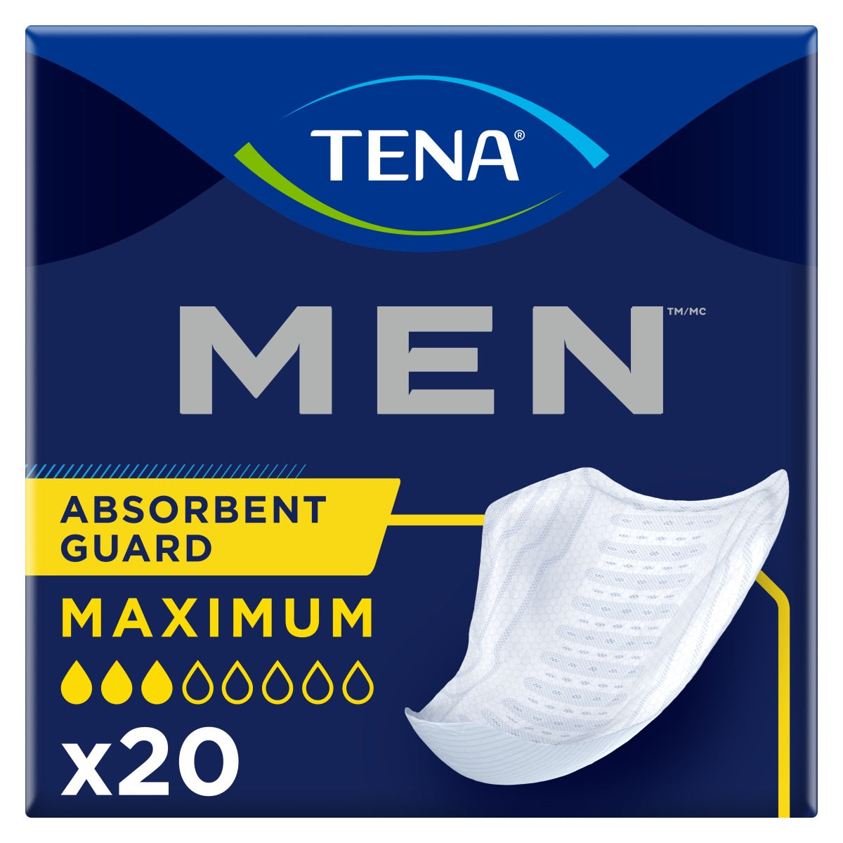 TENA for Men Adult Incontinence Bladder Control Pad