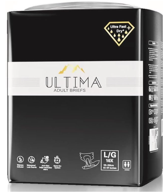 Ultima Premium Overnight Adult Diaper Briefs