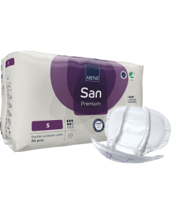 Abena San 5 Premium Liner Incontinence 2-Piece Pad Systems - 11x21 Inch