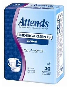 Attends Belted Undergarments Adult Incontinence Bladder Control Pad