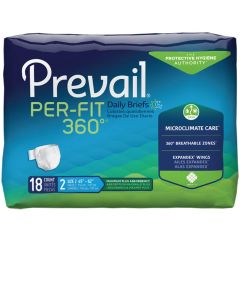 Prevail Per-Fit 360 Daily Adult Diaper Brief for Incontinence