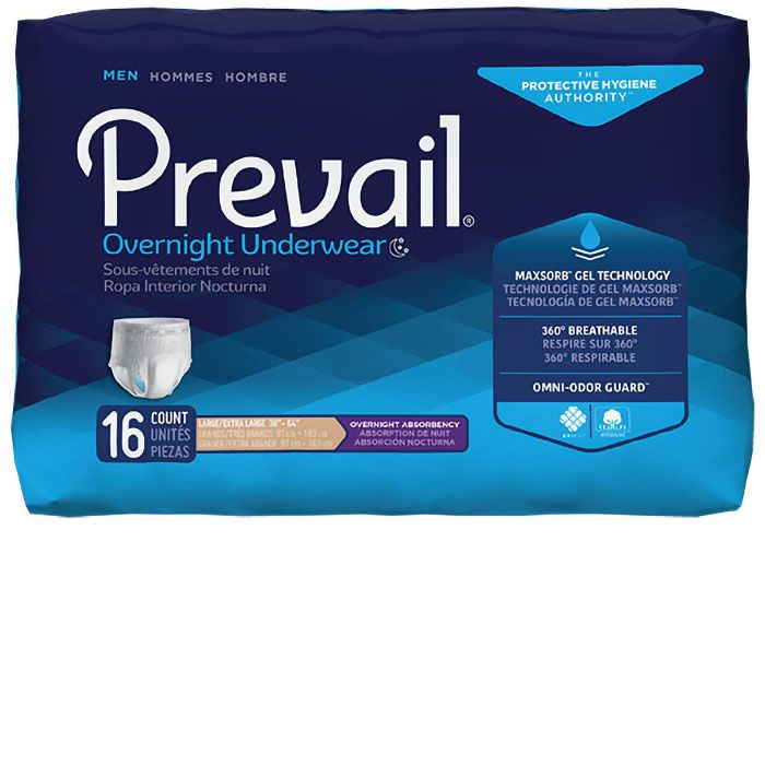 Prevail Daily Underwear For Men, Pull On With Tear Away Seams, X